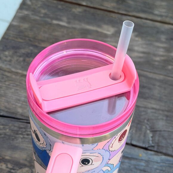 Stanley Labubu Pink 40oz Metal Tumbler with Box - Used READ - Picture 7 of 11